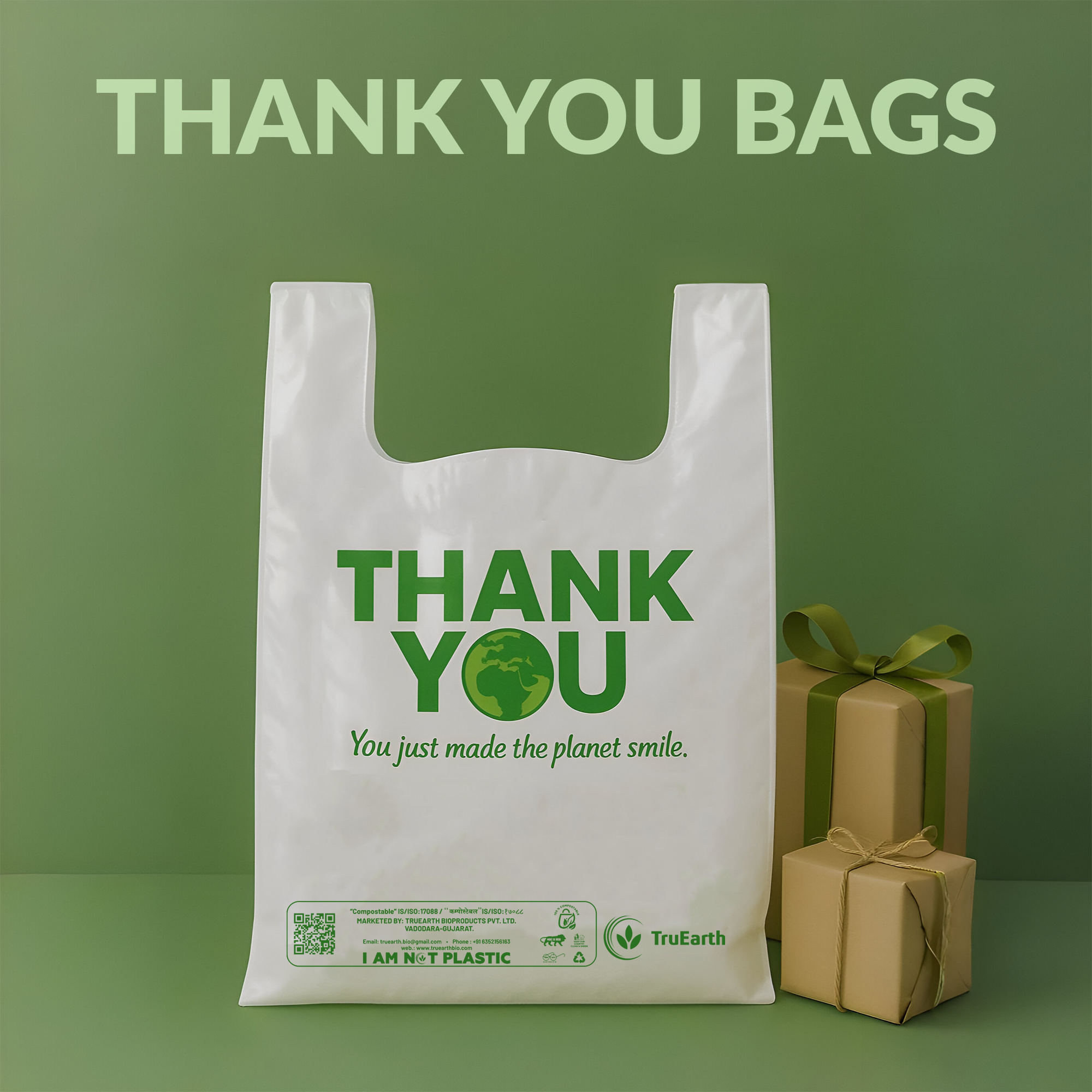 COMPOSTABLE THANK YOU BAGS